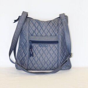 Vera Bradley Hipster Carbon Grey Sip Top Crossbody Bag Purse